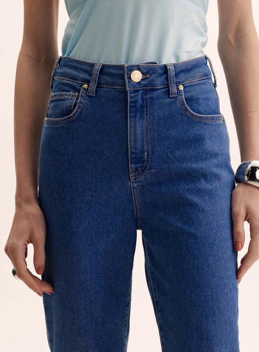 Calça Jeans Feminina Flare - Camila Índigo 2