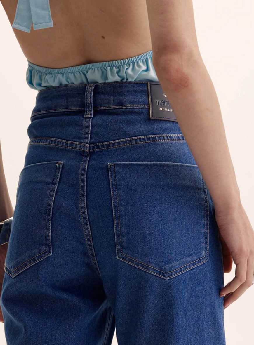 Calça Jeans Feminina Flare - Camila Índigo 4