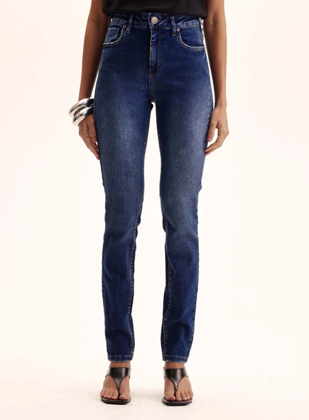 Calça Jeans Feminina Cós Alto - Michele