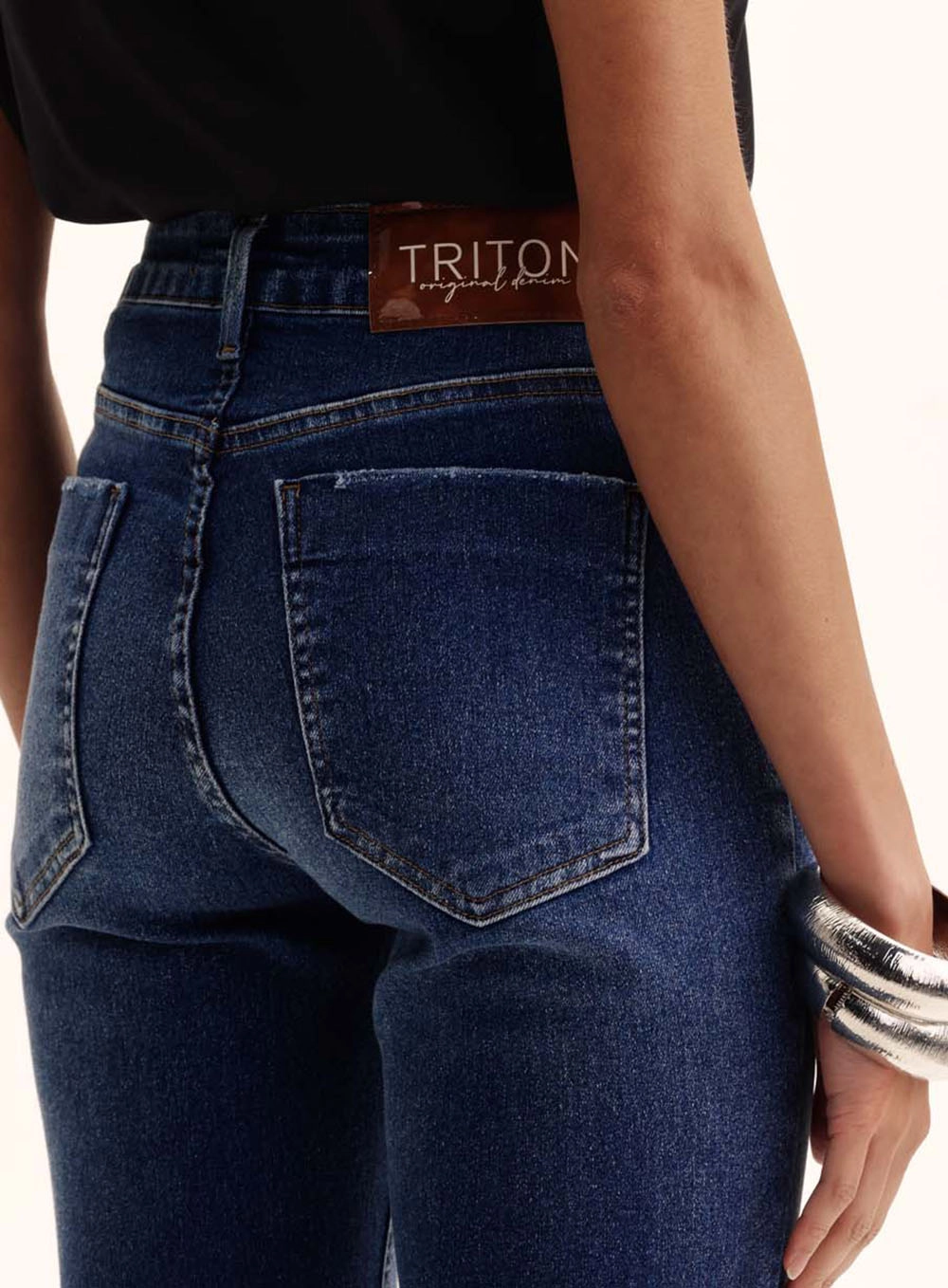 Calça Jeans Feminina Cós Alto - Michele Índigo 3