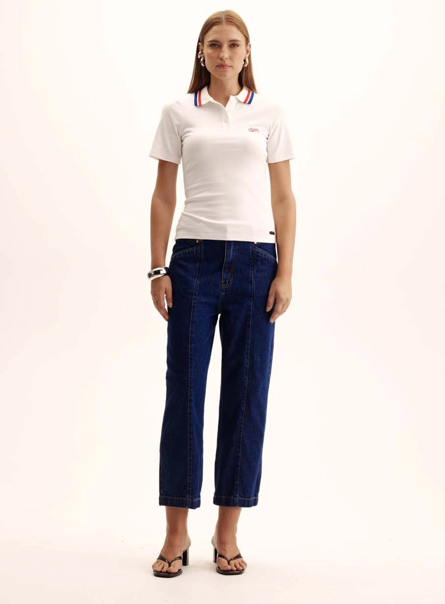 Calça Jeans Feminina Pantacourt - Carol Índigo 1