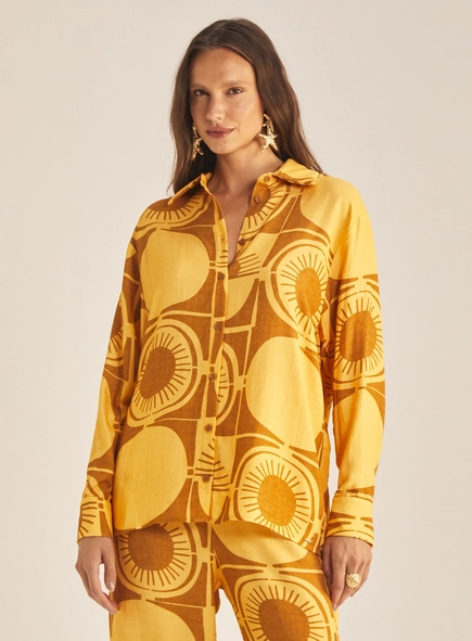Camisa Feminina Comfort Estampada