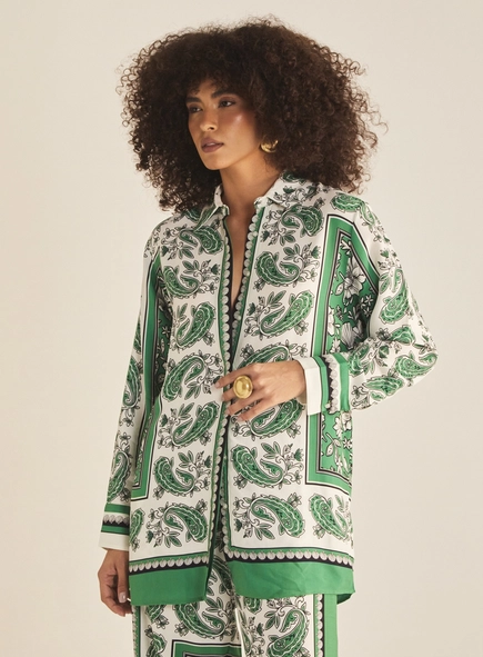 Camisa Feminina Regular Estampada