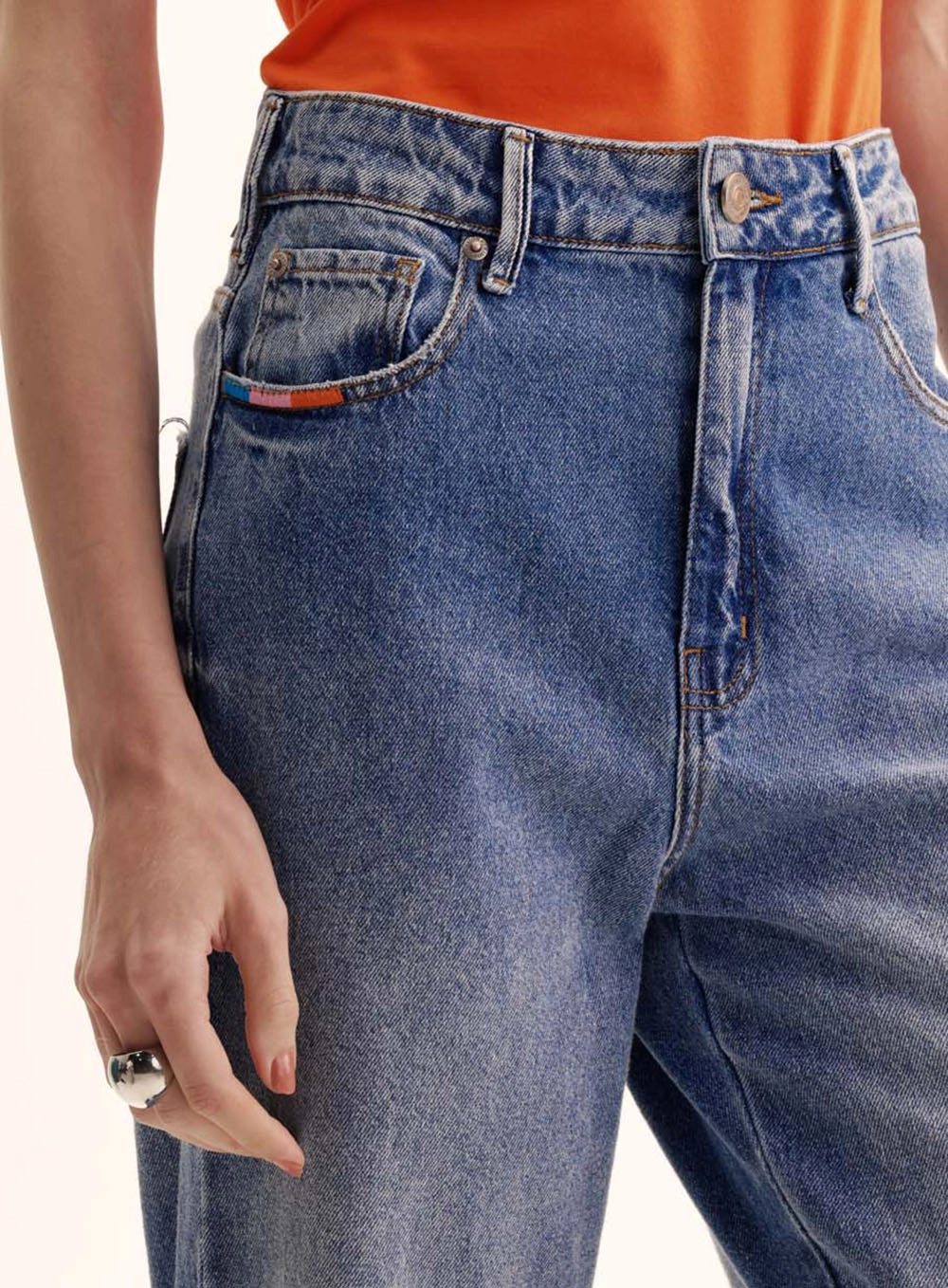 Calça Jeans Feminina Wide Leg - Laura Índigo 3