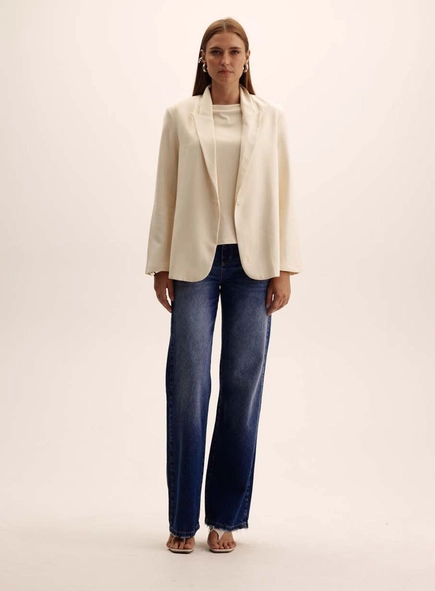Calça Jeans Feminina Barra Desfiada - Loren