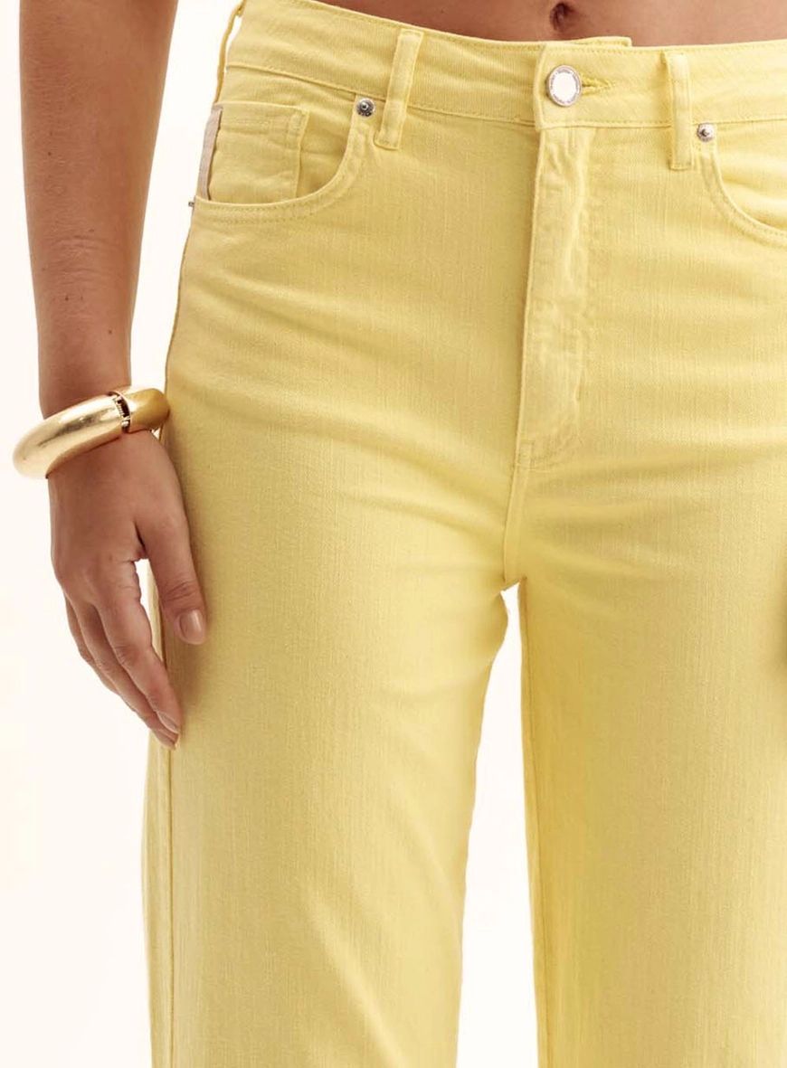 Calça Sarja Feminina - Laura Amarelo 3