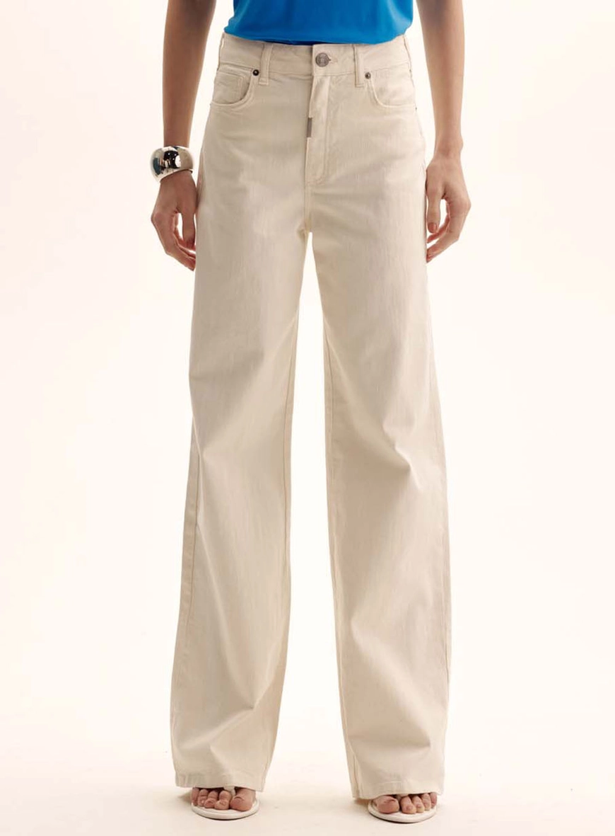 Calça Sarja Feminina Lavagem Clara - Loren Off Shell 2