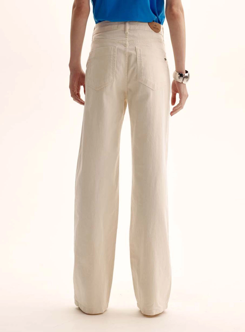 Calça Sarja Feminina Lavagem Clara - Loren Off Shell 4