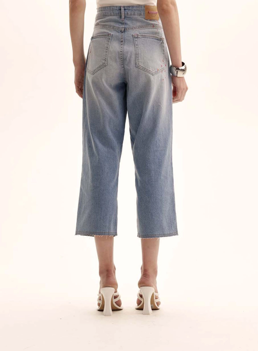 Calça Jeans Feminina Pantacourt - Carol Índigo 4