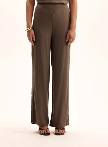 Calça Feminina Reta Cós Elástico