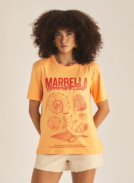 Camiseta Feminina Boy Estampada