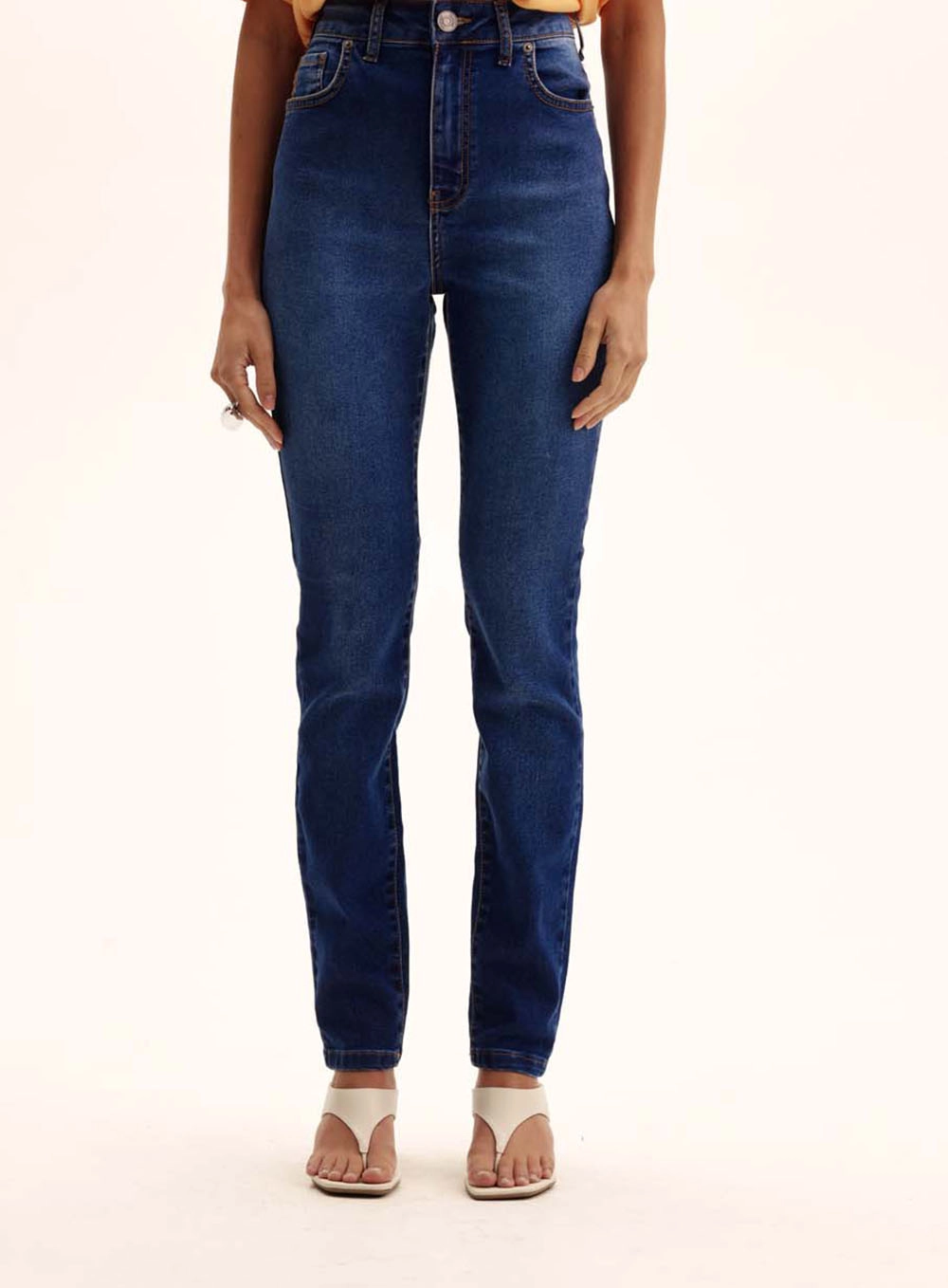 Calça Jeans Feminina Reta - Gisele Índigo 2