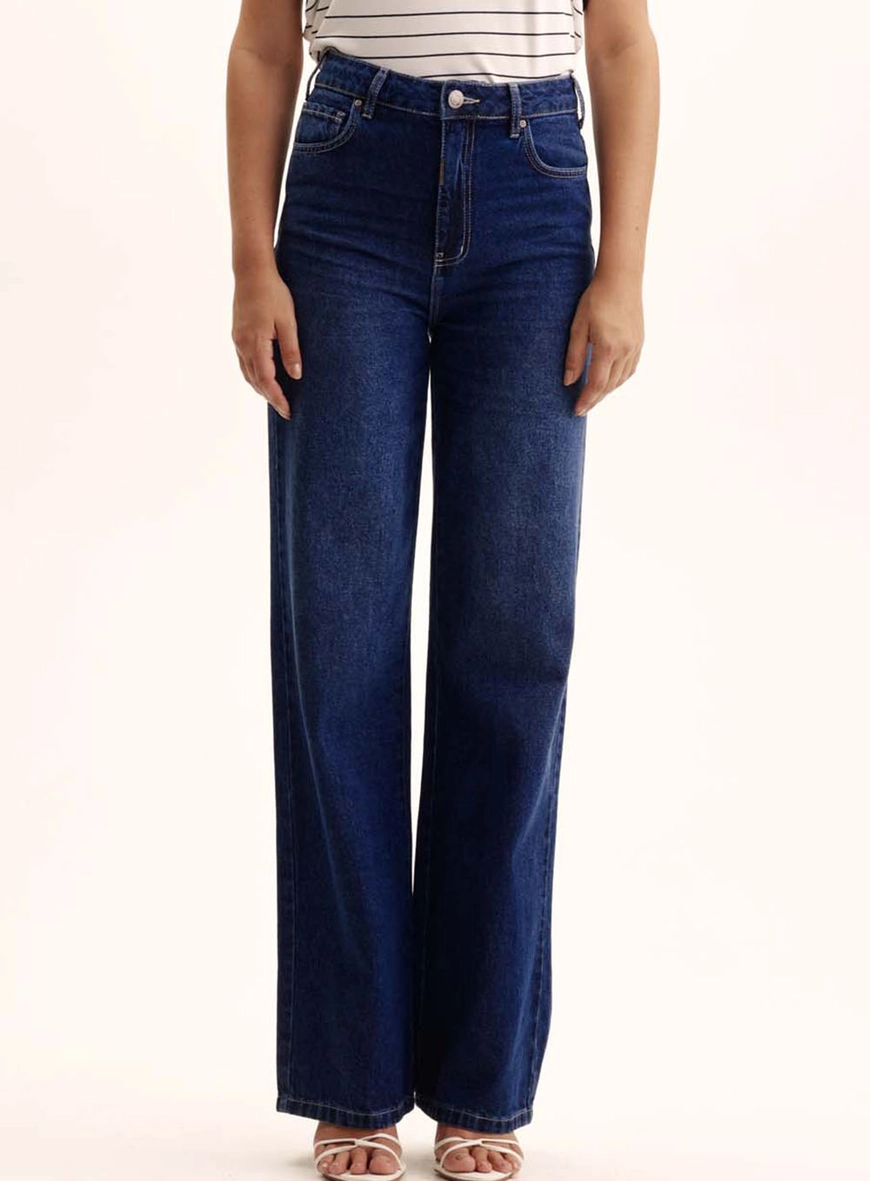 Calça Jeans Wide Leg - Loren Índigo 2