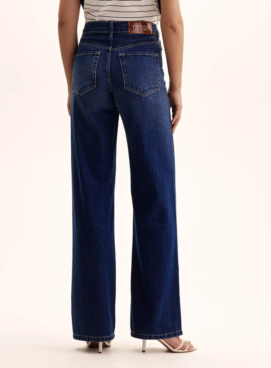 Calça Jeans Wide Leg - Loren Índigo 4