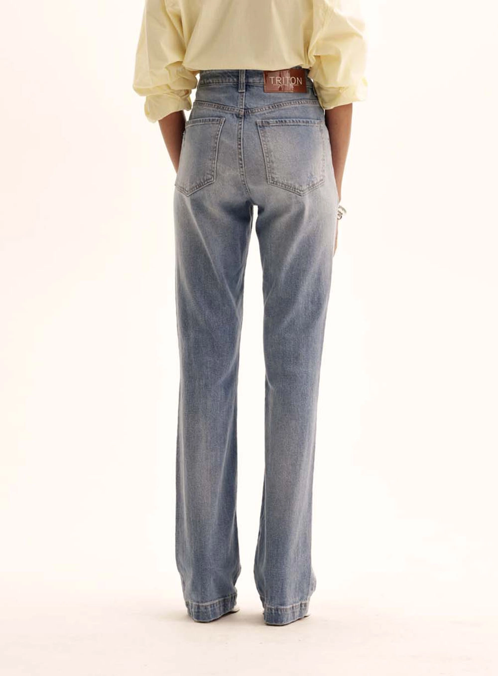 Calça Jeans Feminina Com Puídos - Camila Índigo 4