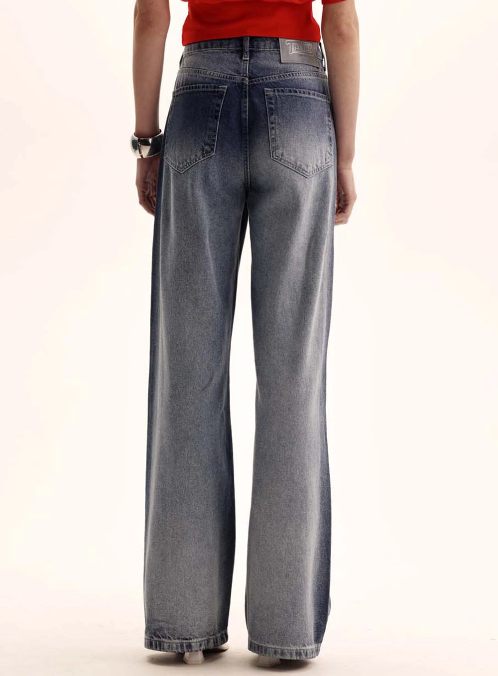 Calça Jeans Feminina Wide Leg - Loren Índigo 4