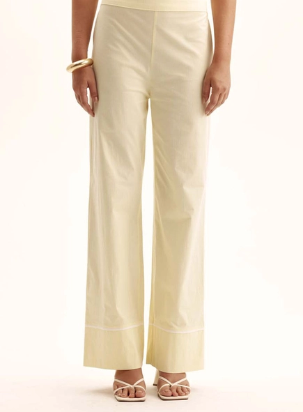 Calça Feminina Comfort Listrada Cós Com Elástico
