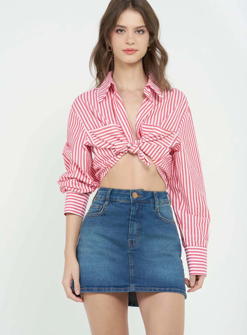 Saia Jeans Slim Índigo 2