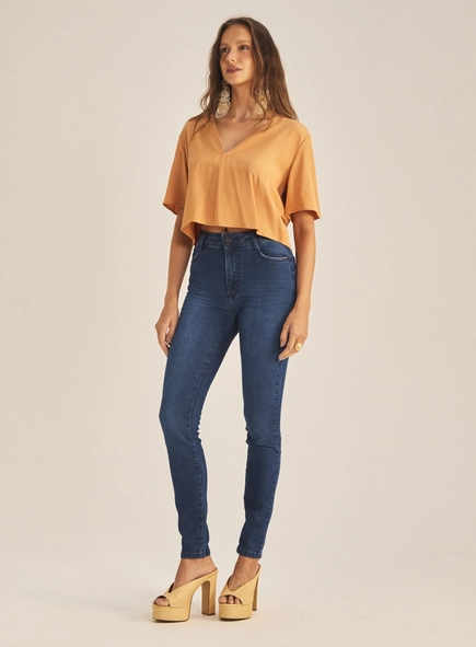 Blusa Feminina Regular Com Babado