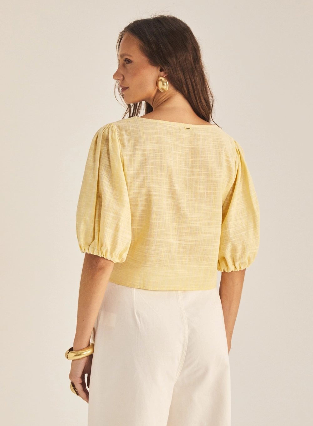 Blusa Feminina Comfort Manga Bufante Estampados 4