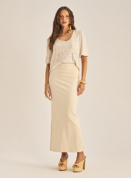Blusa Feminina Godê Com Brilho