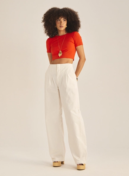 Blusa Feminina Slim Manga Curta Canelada