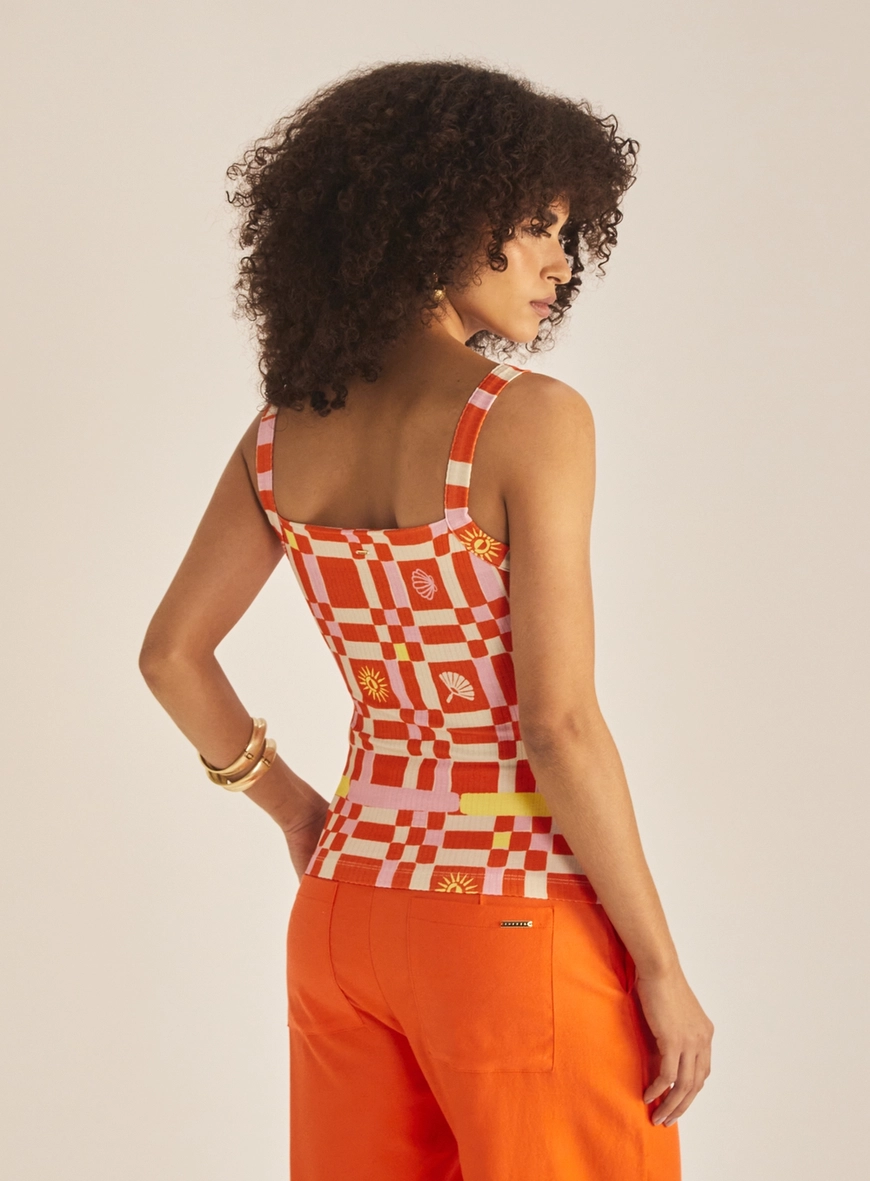 Regata Feminina Slim Estampada Estampados 4