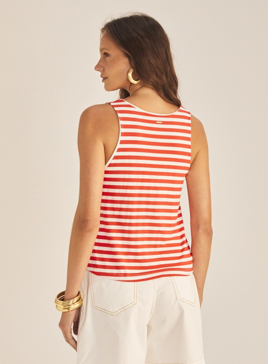 Regata Feminina Comfort Listrada Estampados 4