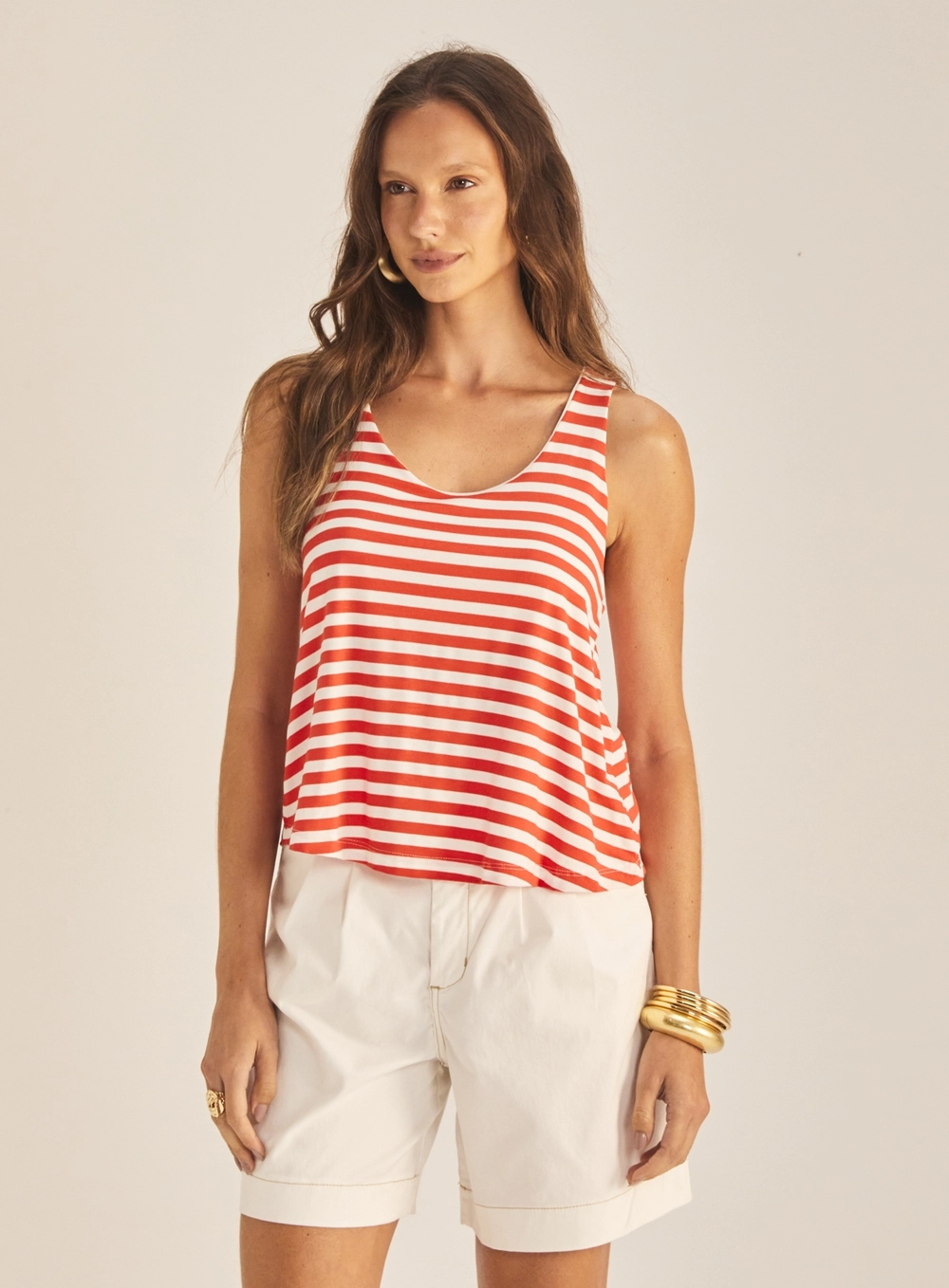 Regata Feminina Comfort Listrada Estampados 2