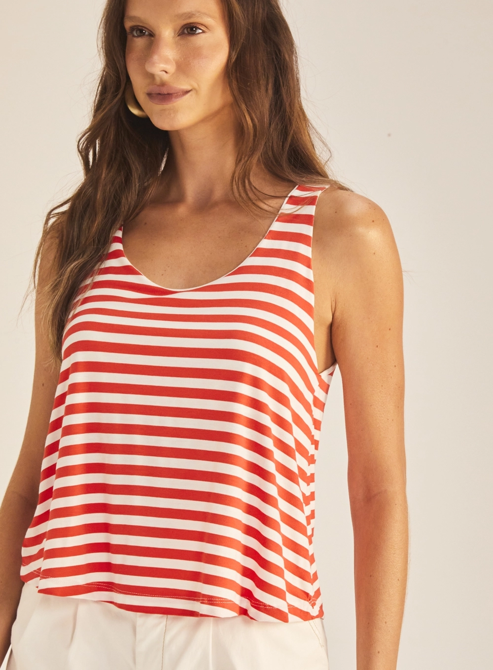 Regata Feminina Comfort Listrada Estampados 3
