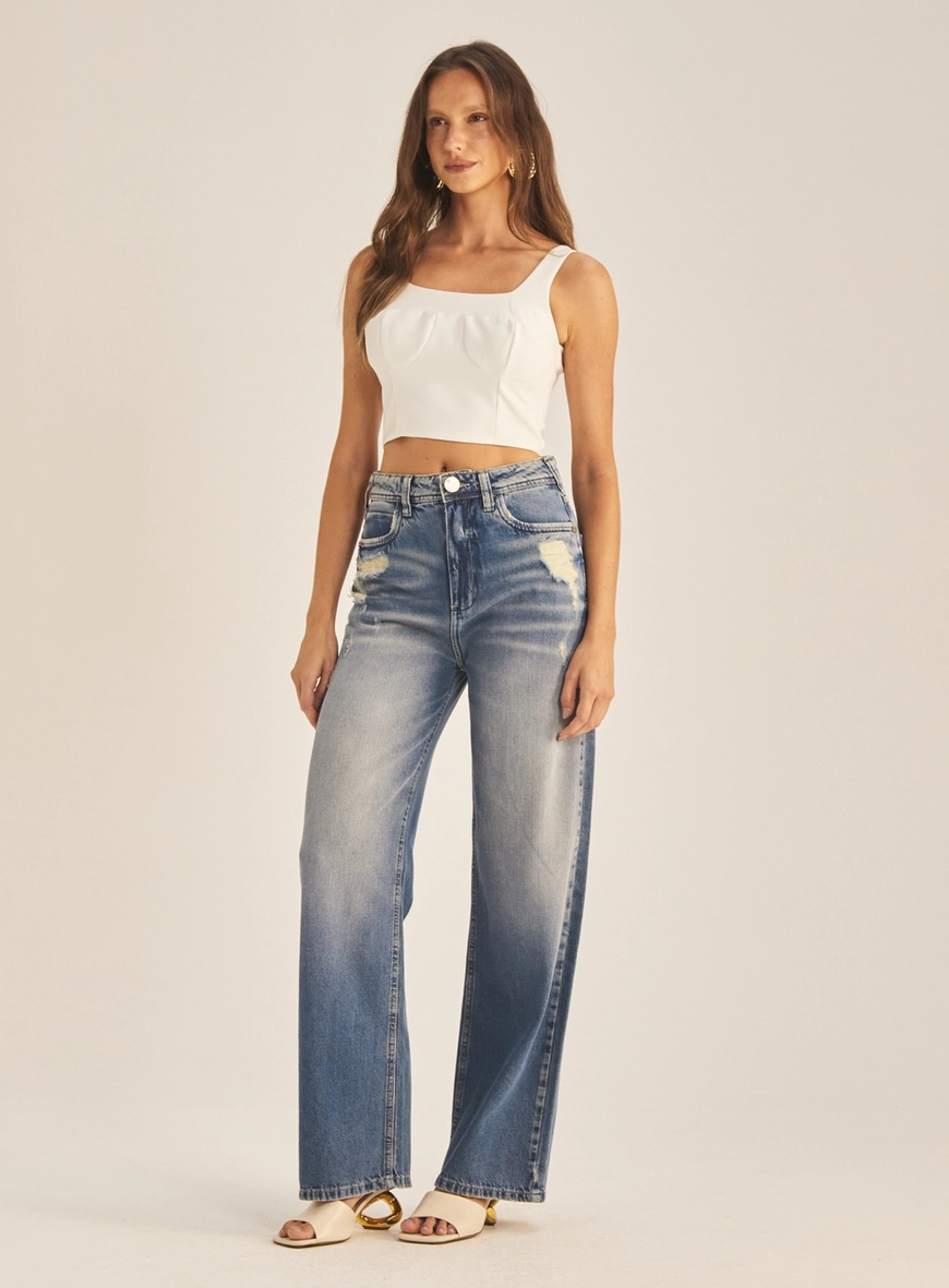 Regata Feminina Slim Com Busto Marcado Off Shell 1