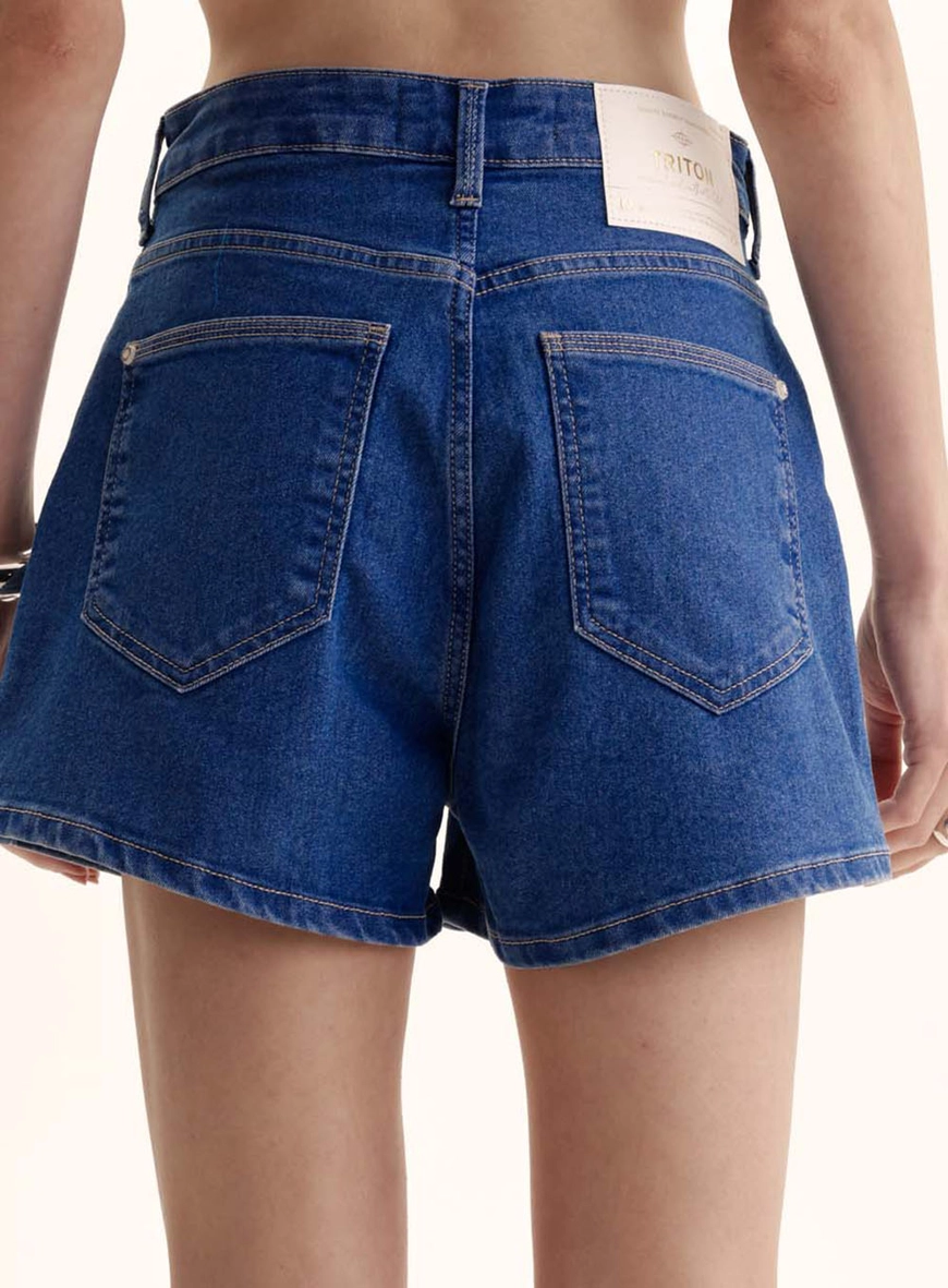 Short Jeans Feminino Curto - Karen Índigo 3
