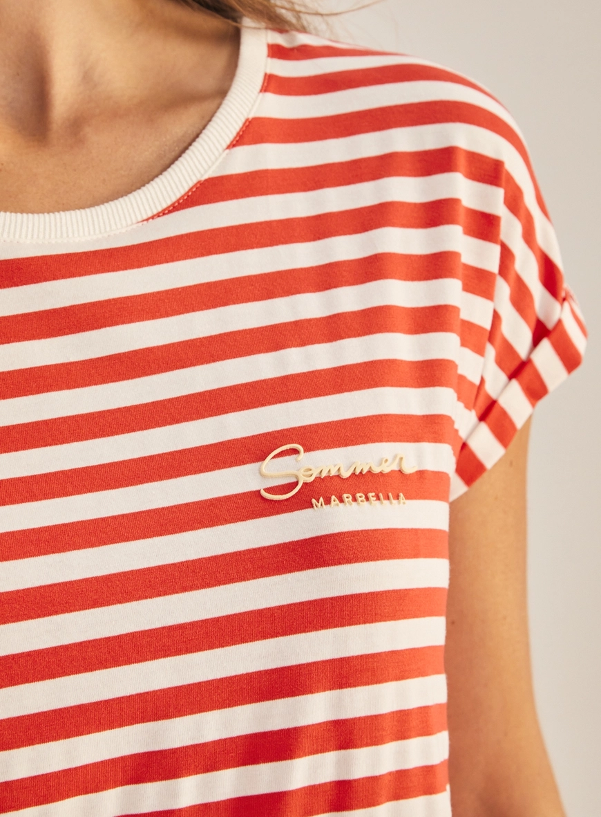Vestido Boyfriend Com Sobreposição Listrado Estampados 5