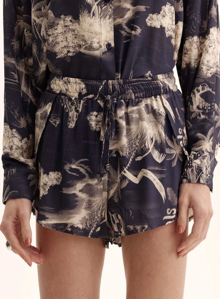 Short Feminino Comfort Seaside Breeze