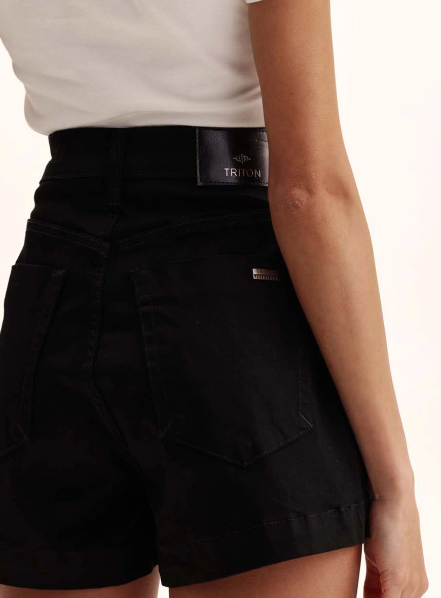 Short Jeans Feminino Ever Black - Karen Indigo Preto 2