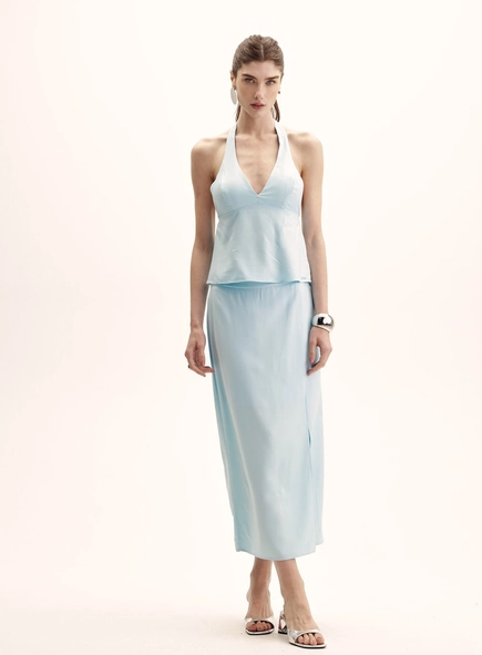Saia Midi Comfort Com Fenda