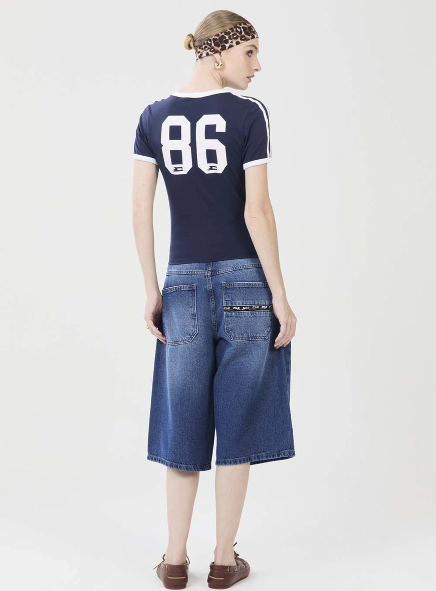 Camiseta Baby Look Clc Division Azul 4