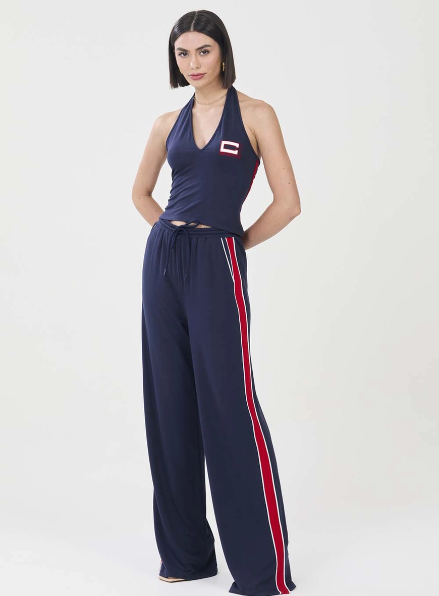 Blusa Slim Frente Única Azul 1