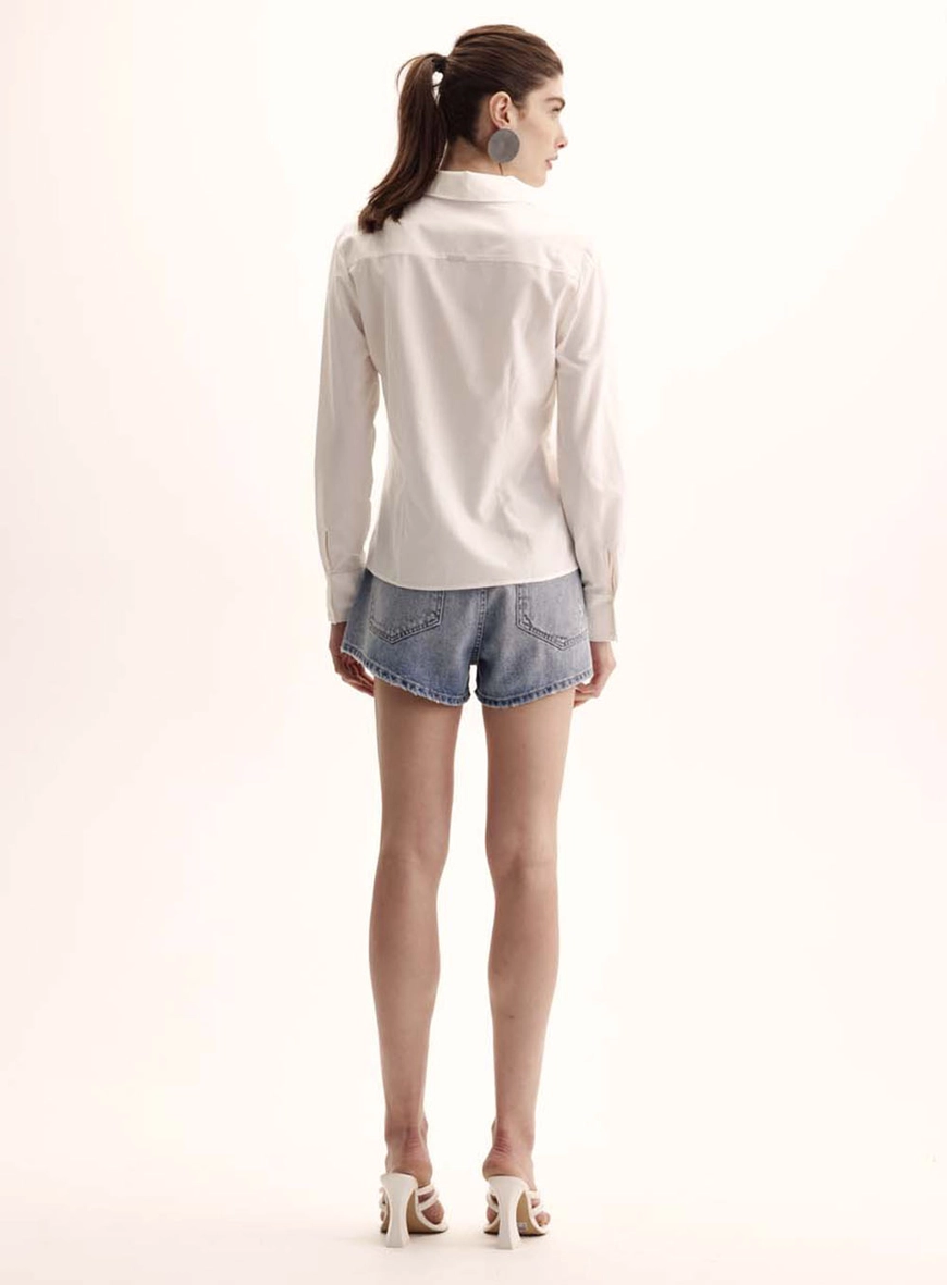 Camisa Feminina Comfort Manga Longa Off Shell 5