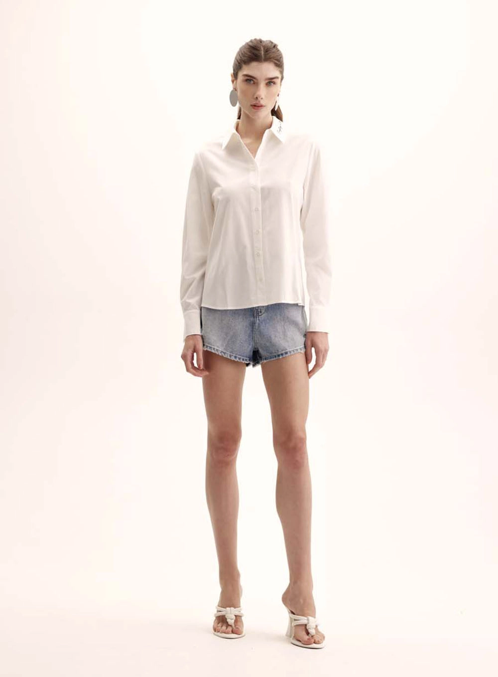 Camisa Feminina Comfort Manga Longa Off Shell 1