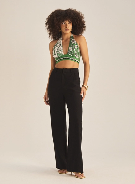 Top Petit Com Amarração Estampado