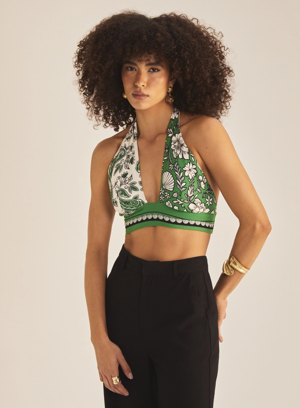Top Petit Com Amarração Estampado Estampados 2