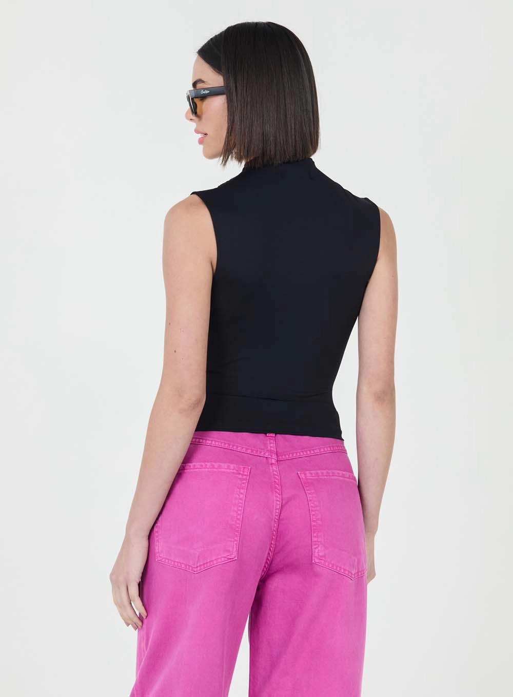 Blusa Slim Com Gola Preto 3