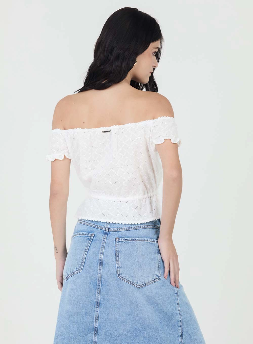Blusa Slim De Laise Branco 3