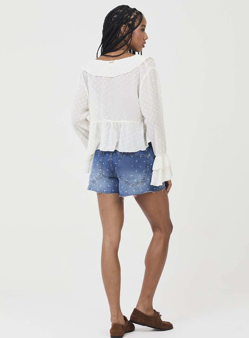 Blusa Comfort Com Detalhe De Amarração Frontal Off Shell 4