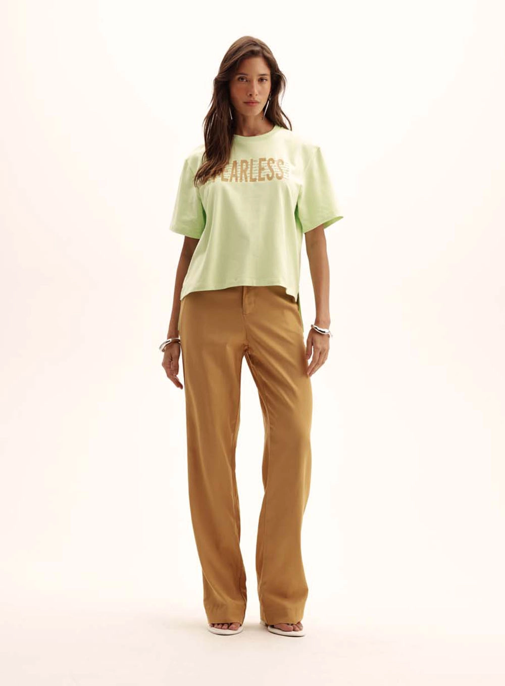 Camiseta Feminina Boy Encurtada Verde 1