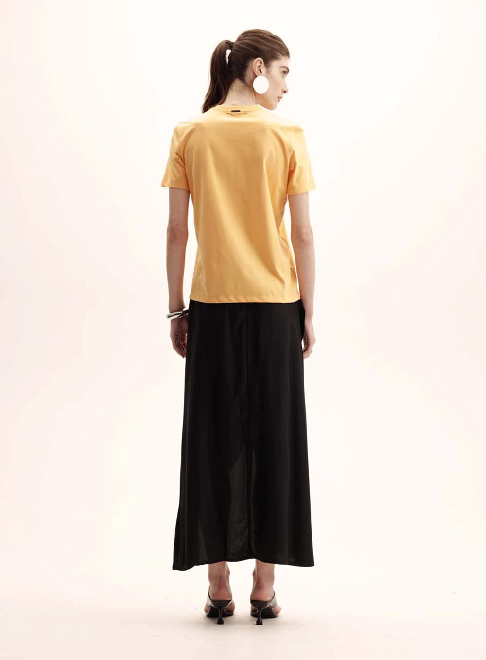 Camiseta Feminina Comfort Estampada Laranja 5
