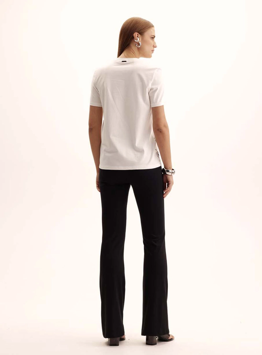 Camiseta Feminina Boy Meia Malha Estampada Off Shell 4