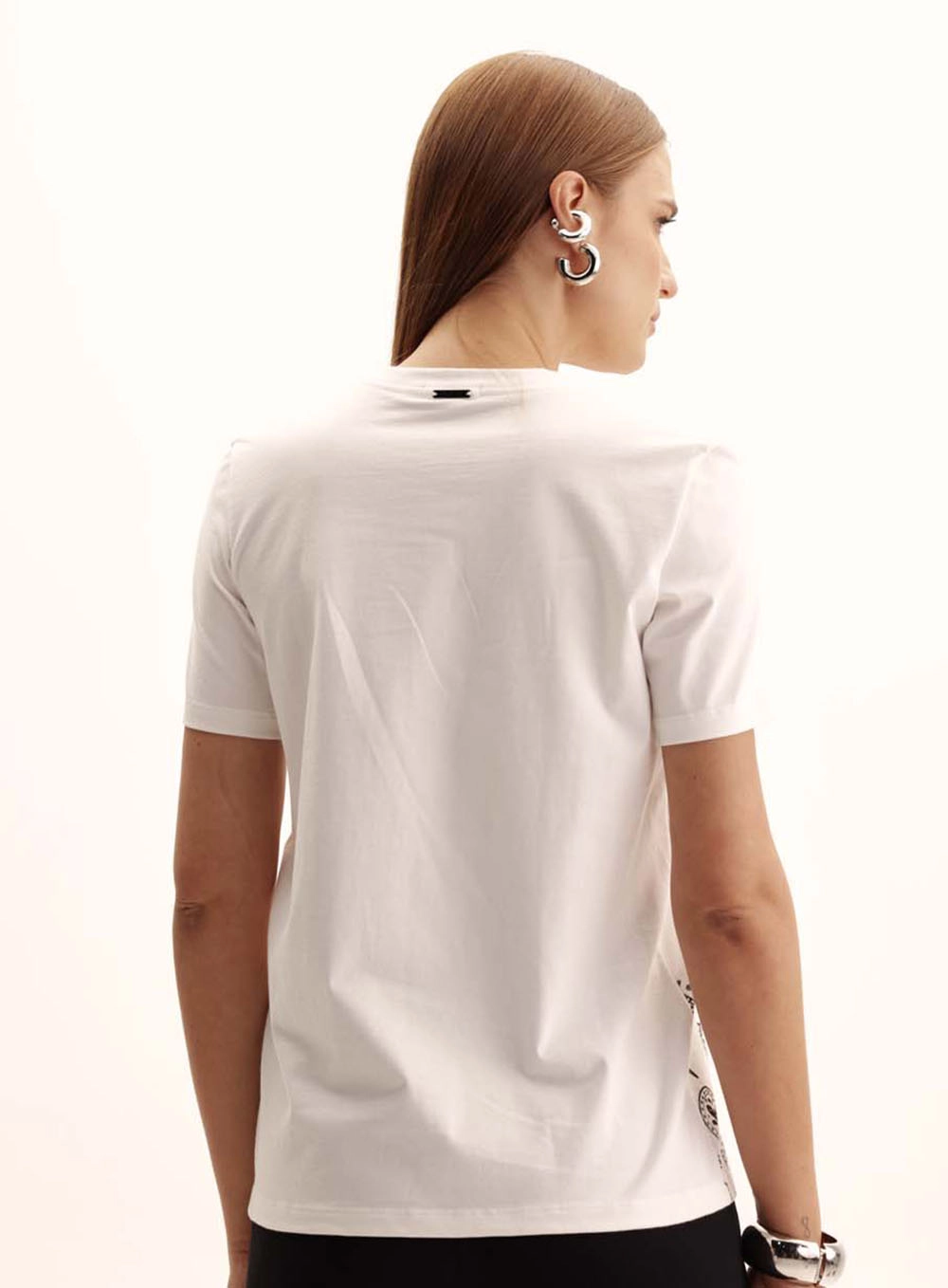 Camiseta Feminina Boy Meia Malha Estampada Off Shell 3
