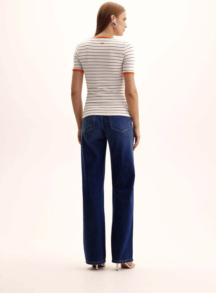 Camiseta Feminina Small Listrada Estampados 5